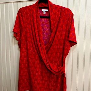 Charter Club women’s size 1X colorful blouse - perfect for summer🌷